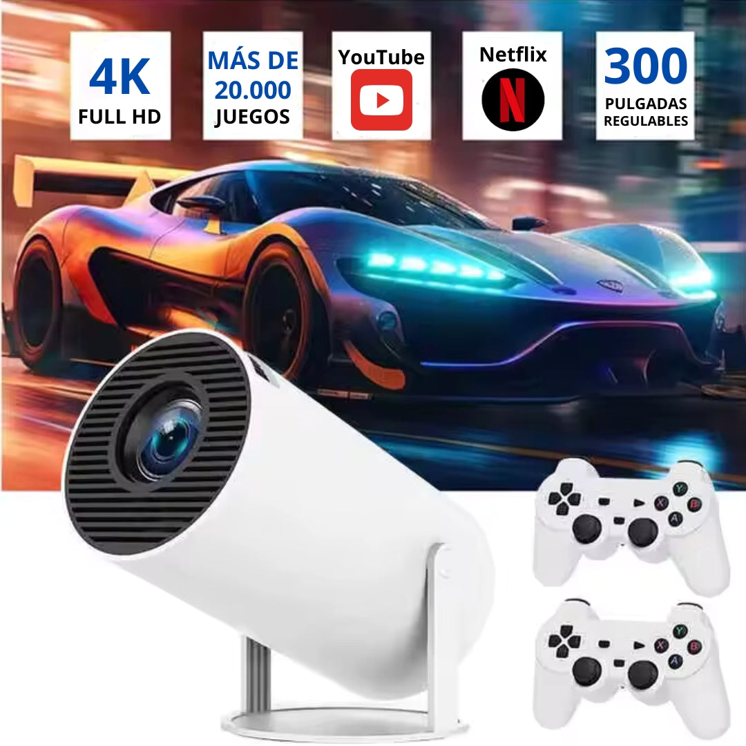 Proyector Gamer | 4K +20.000 JUEGOS | RENOVA